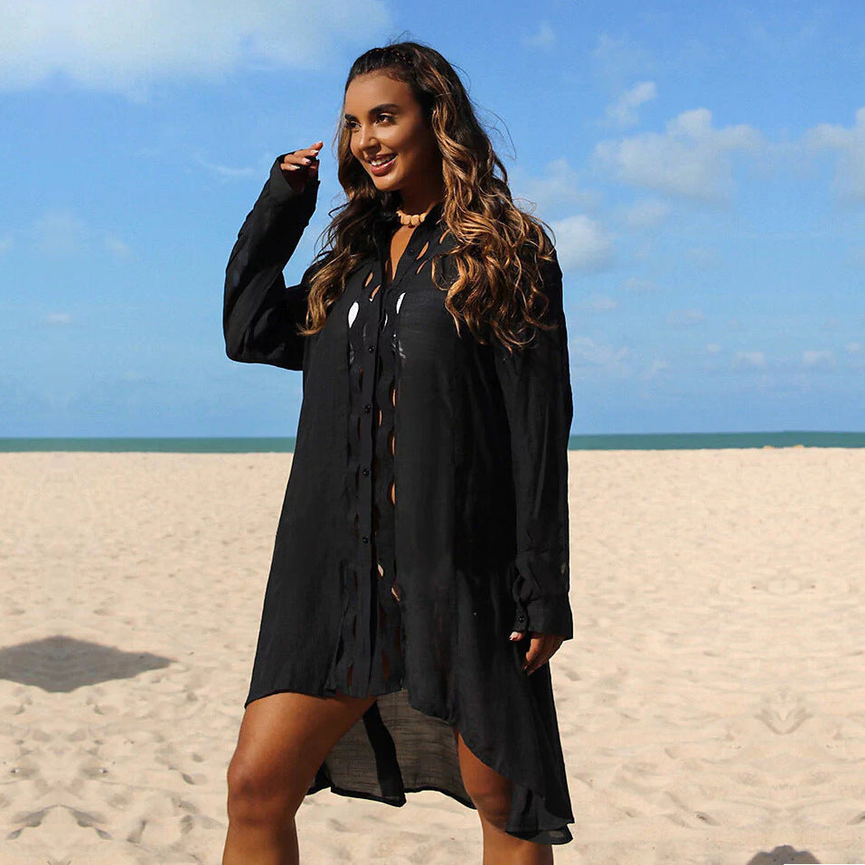 Slub Cotton Bikini Swimwear