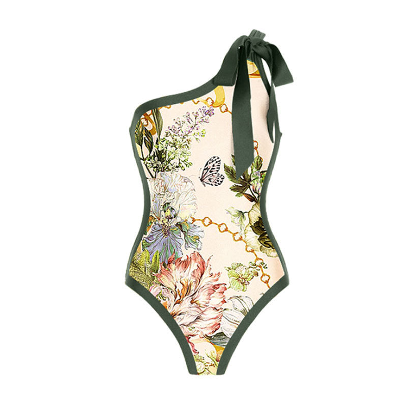 Retro Shoulder Bikini Swimwear
