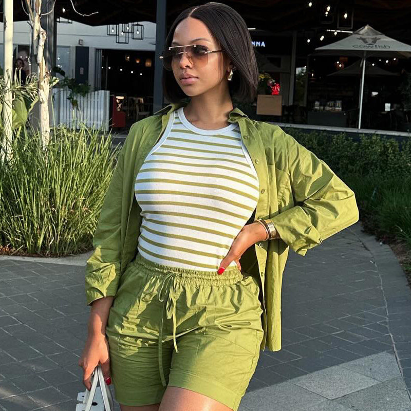 Women's Casual Cardigan Set