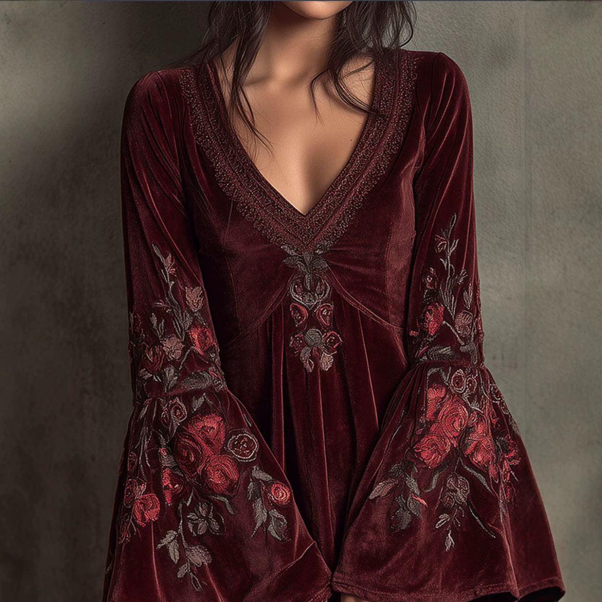 Women's Mini Velvet Dress
