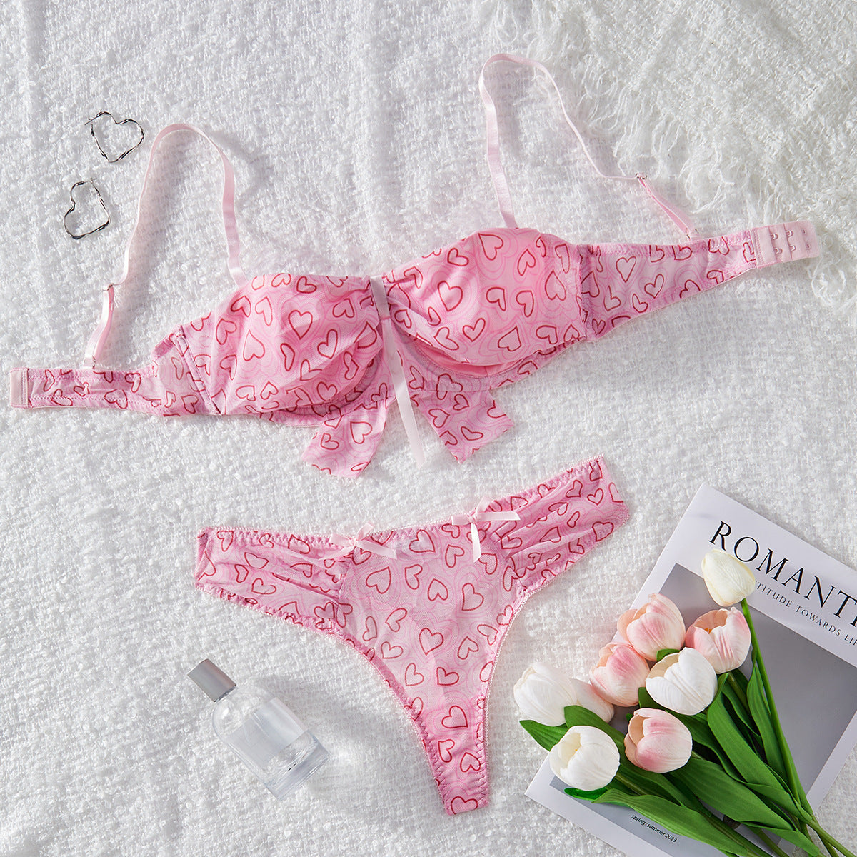 Heart Printing Underwear Lingerie