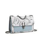 Embroidered Chain Square Crossbody Bag