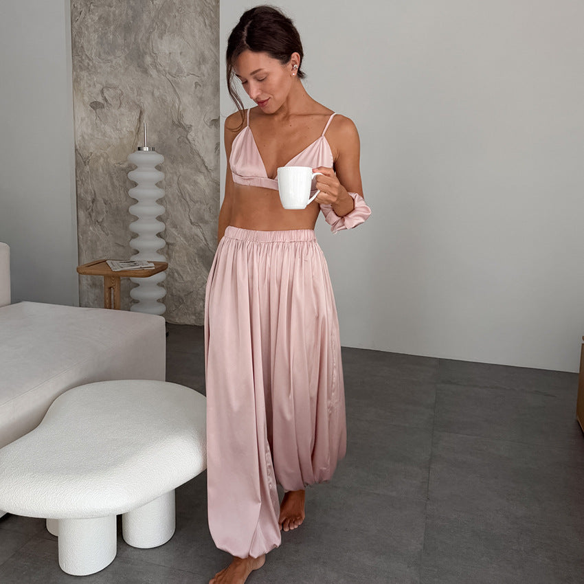 Satin Camisole Pajamas Lingerie