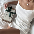 Women's White Jacquard Slip Nightdress