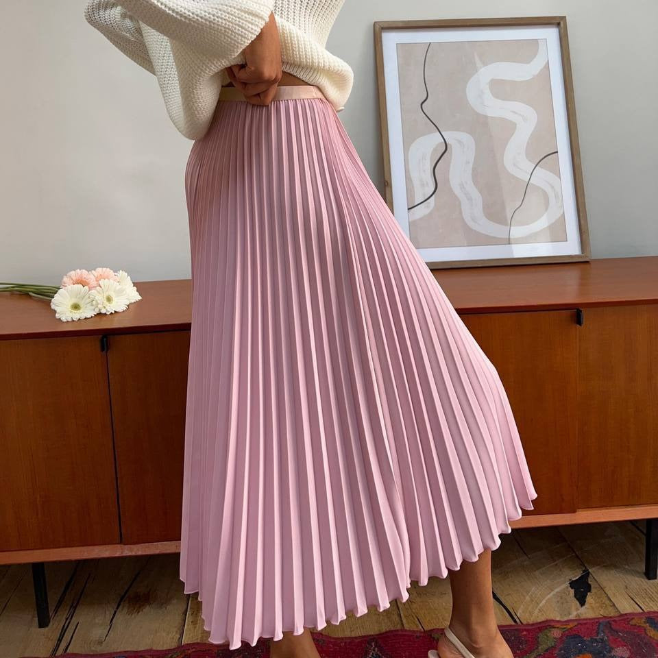 Women's Spring Autumn Pleated Organ Soft Tutu Skirt
