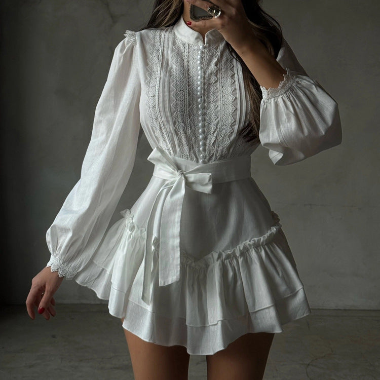 Women's Lace Long Sleeve Dress
