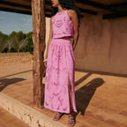 Women's Sleeveless Skirt Two-Piece Set