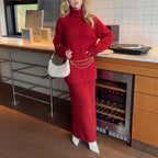 Autumn Winter Loose Knitting Women Wool Blended Sweater