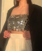 Women's Sequin Vest Top