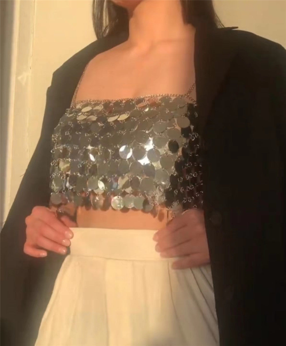 Women's Sequin Vest Top