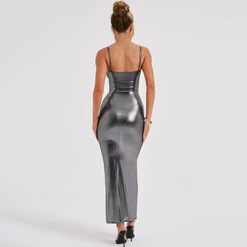 Winter Off-Shoulder Slim Strap Dress