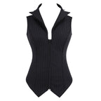 Women Clothing Summer Striped SL Shirt Slim Shirt Cardigan