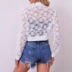 Floral Lace Hollow-Out Jacket