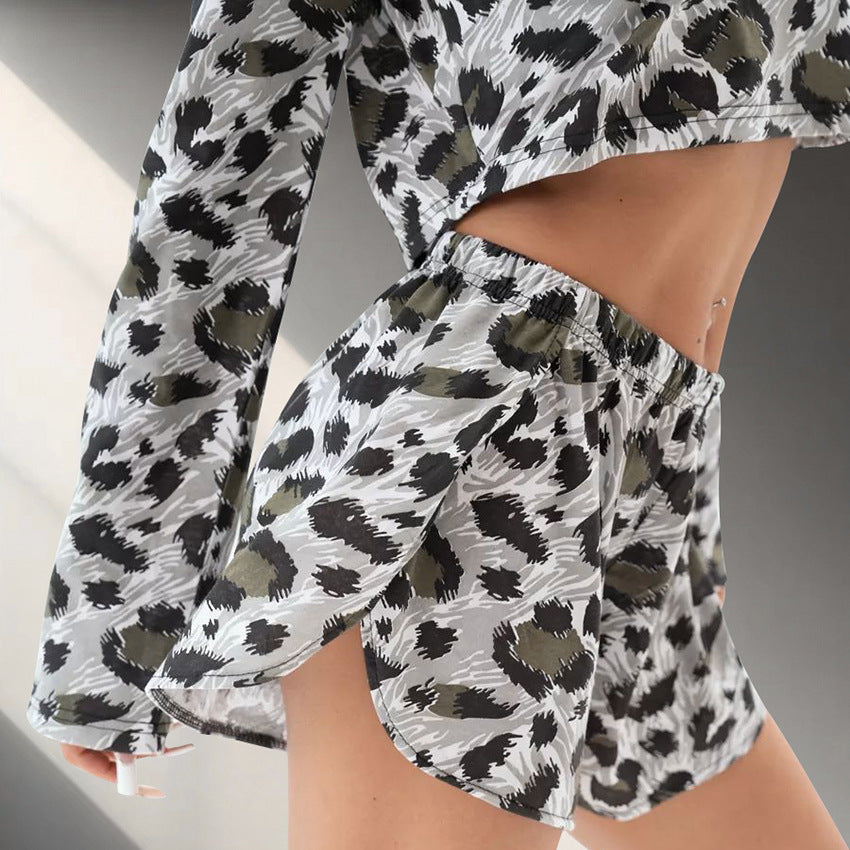 Leopard Print Pajamas Lingerie