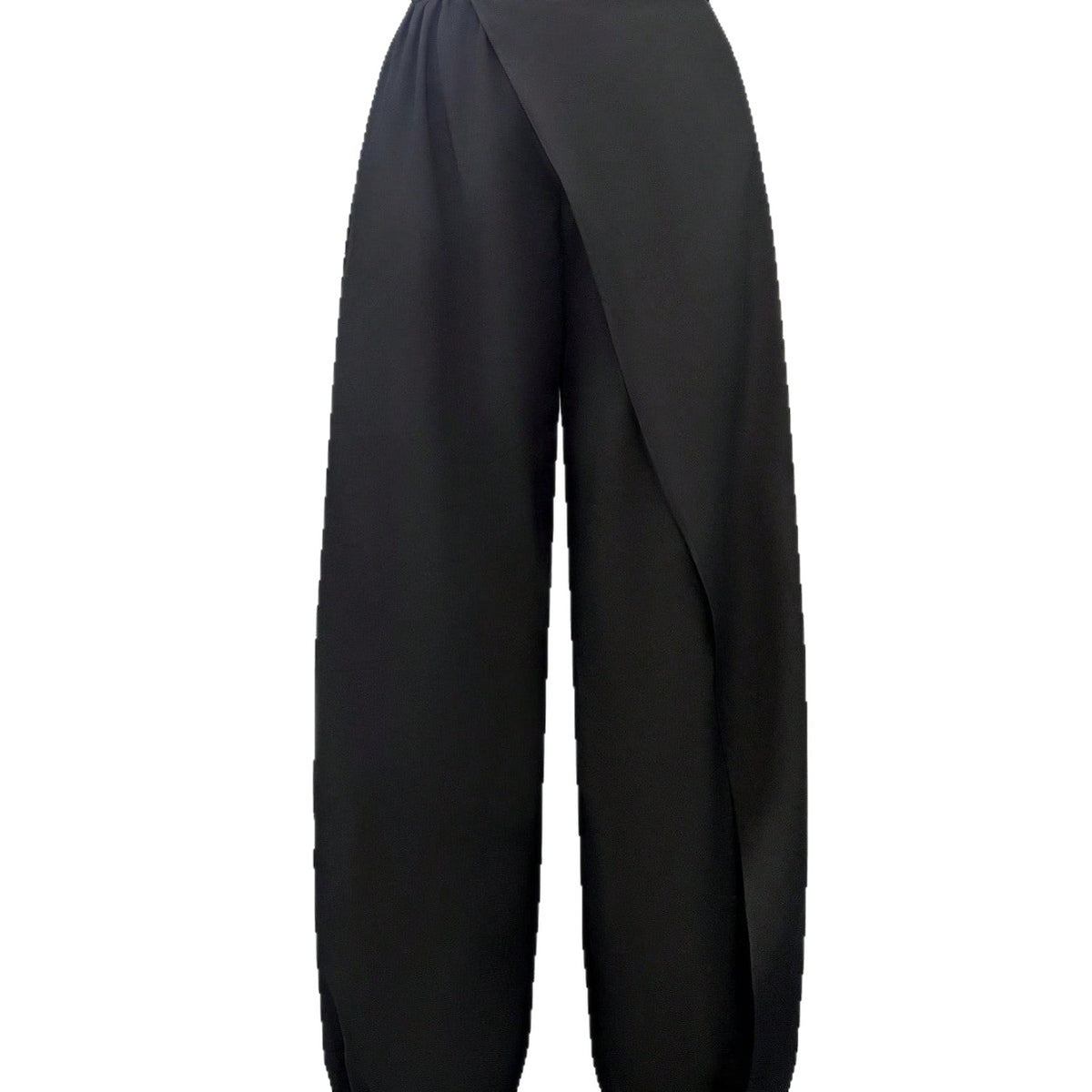 Women's Office Korean Pear Shapes Design Black Pants Slimming Draping Light Luxury Loose Small Casual Pants