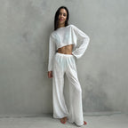 Autumn White Pajamas Lingerie