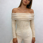 Women's Off Shoulder Slim Fit Bodysuit