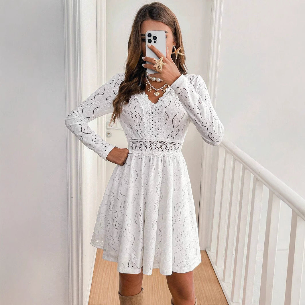 Lace Patchwork Mini Sundress