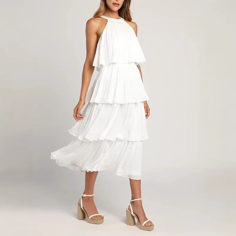 Women's Halter Chiffon Dress