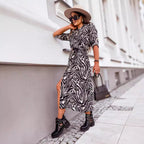 Women's Leopard-Print Shirt Dress