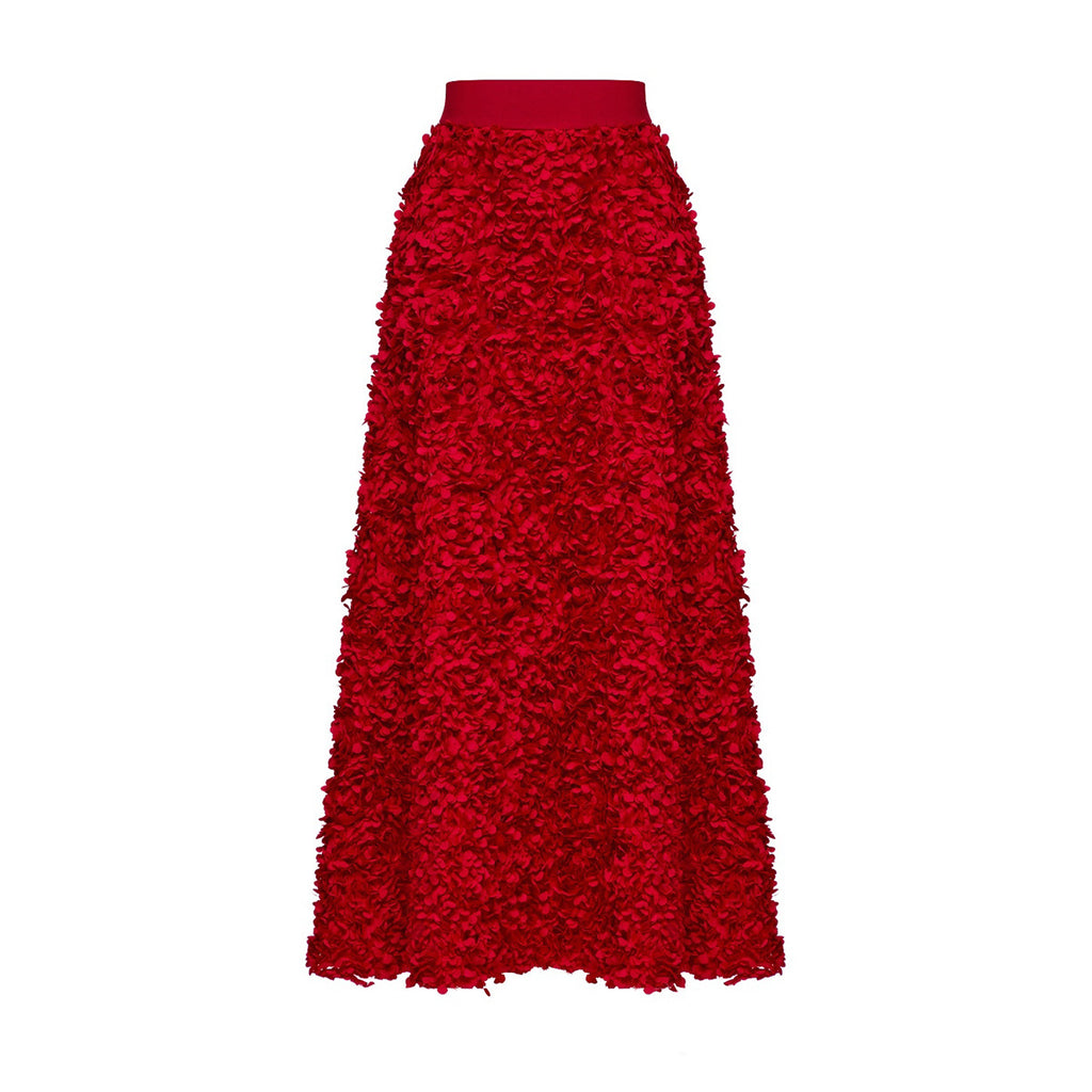 Women's Autumn Winter Petal Design Long Skirt