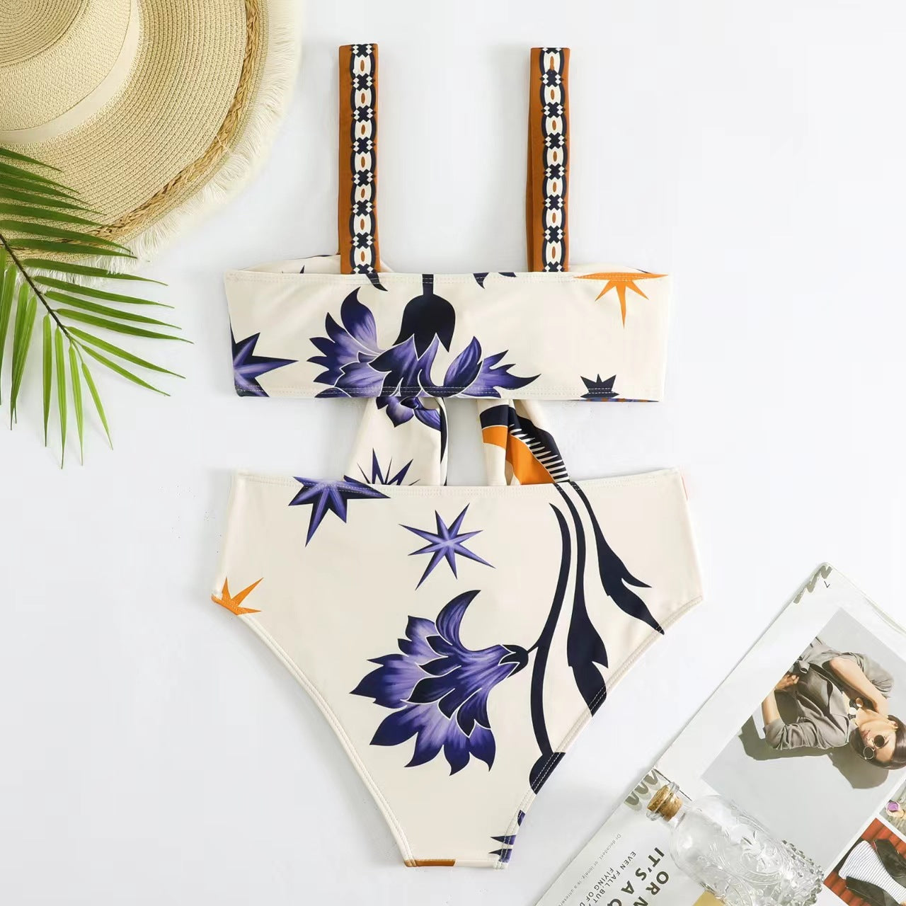 Split Chiffon Bikini Swimwear
