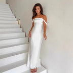 Women's Backless Pleated Dress