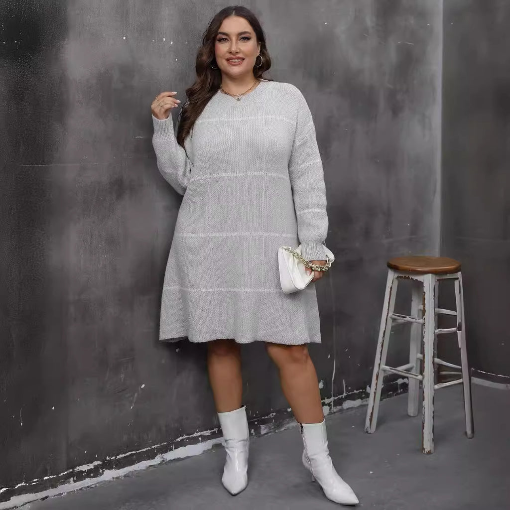 Women's Striped Winter Dress