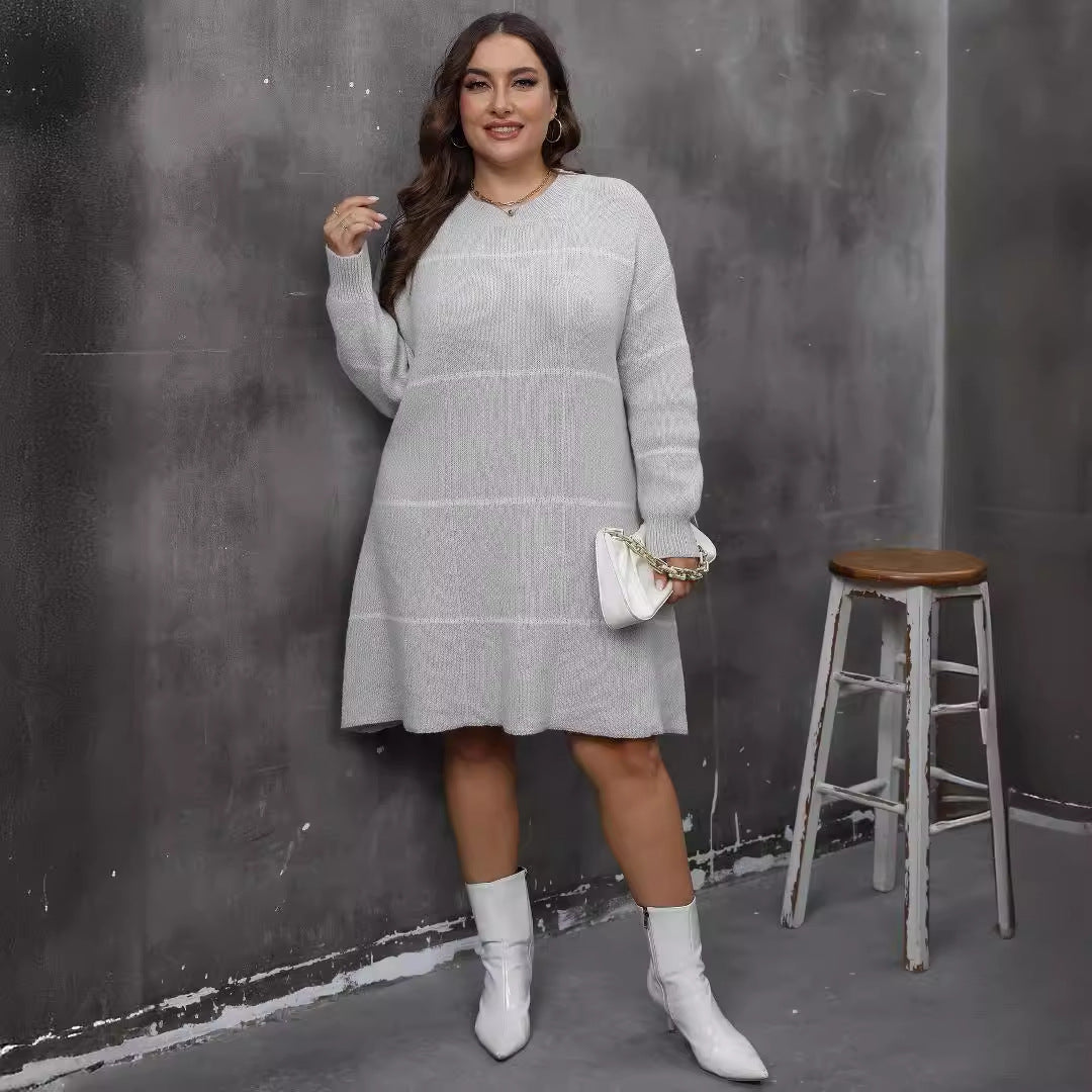 Women's Striped Winter Dress