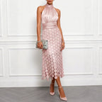 Women's Satin Sleeveless Dress