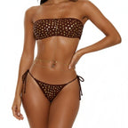 Metal Dot One-piece Swimwear