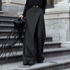 High-Waist Wide-Leg Office Trousers