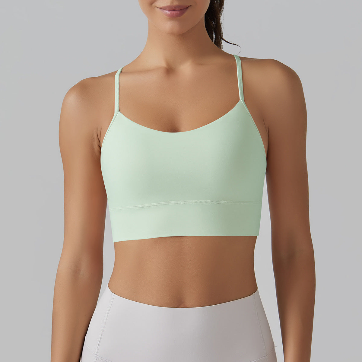 Nude Feel Yoga Clothes Vest Pilates Sports Underwear Women Summer Sexy Beauty Back Workout Yoga Bra