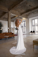 Summer Sequin Strappy Split Backless Solid Color Dress