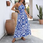 Women's Backless Halter Dress