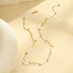 French Hepburn Advanced Baroque Imitation Pearl Necklace