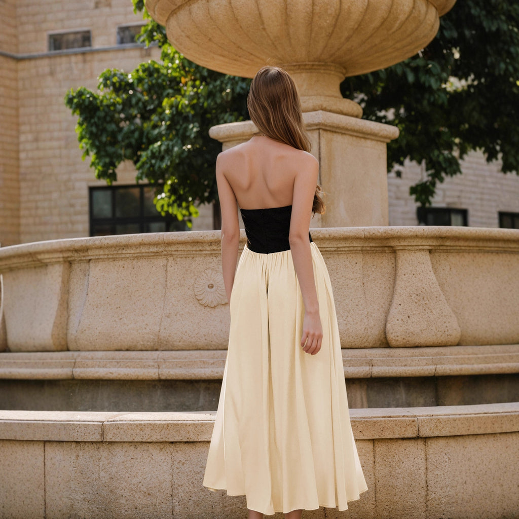 Women's Backless Halter Dress