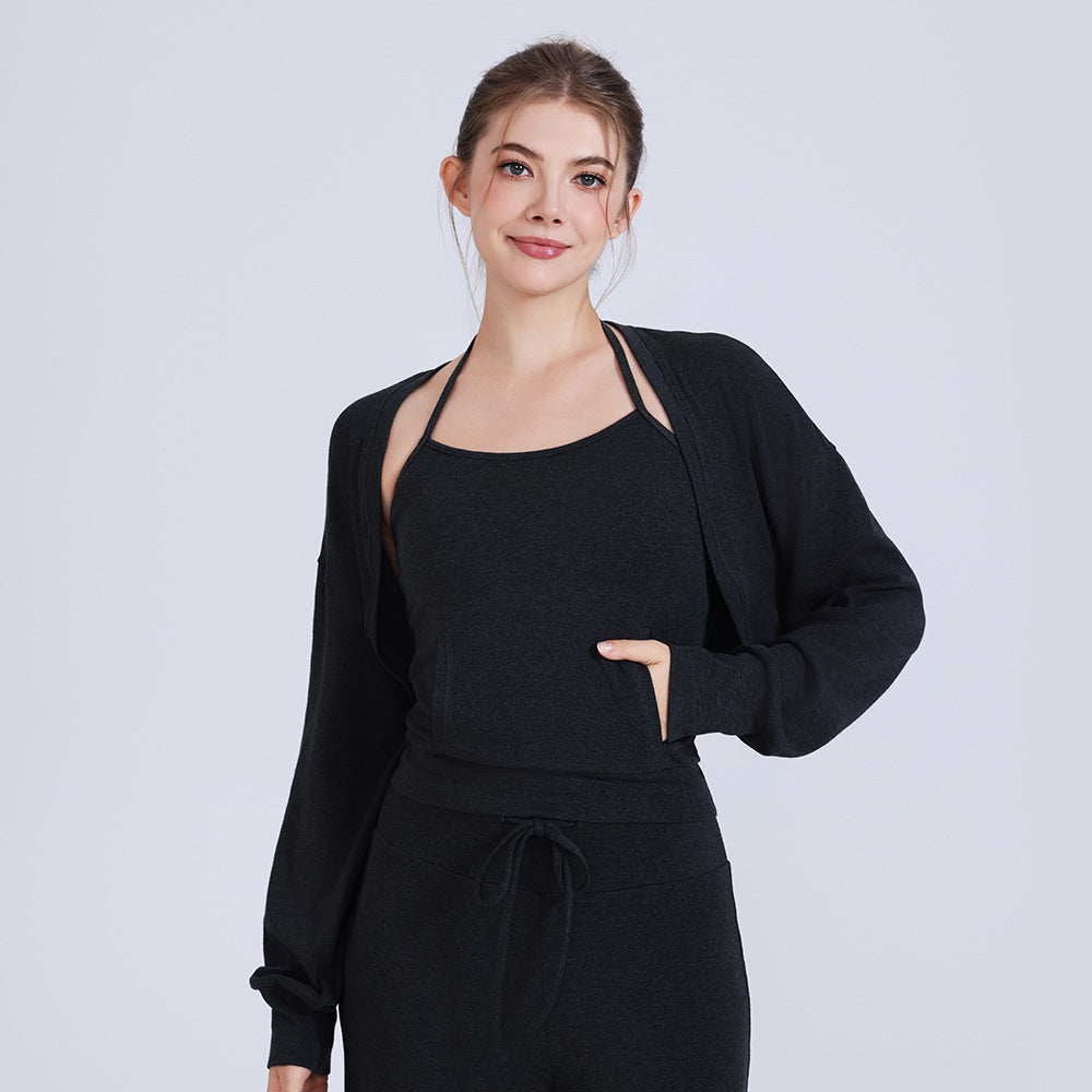 Women's Brushed Long-Sleeve Sports Top