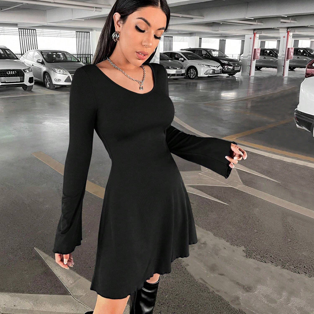 Women’s U-Neck High-Waist Bodycon Dress
