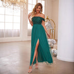 Sequin Gauze Evening Dress