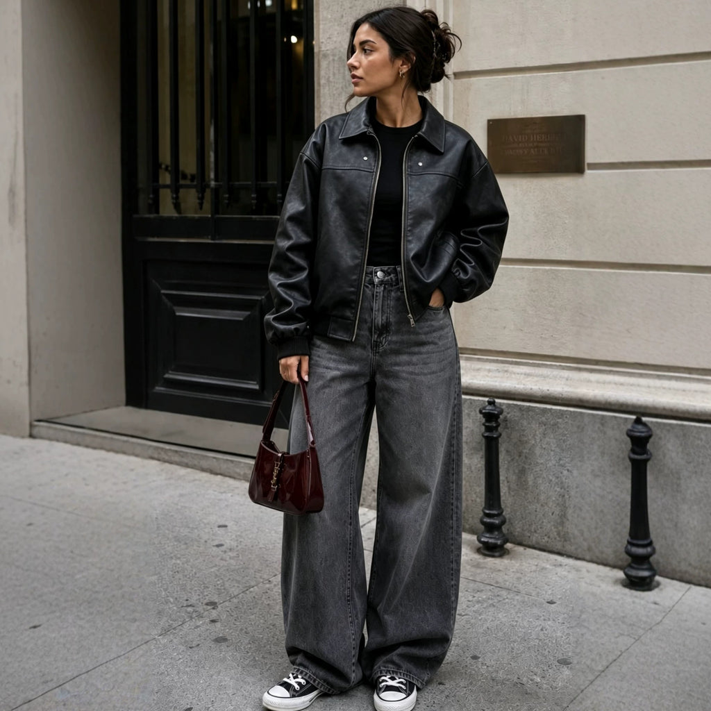 Women's Faux Leather Jacket