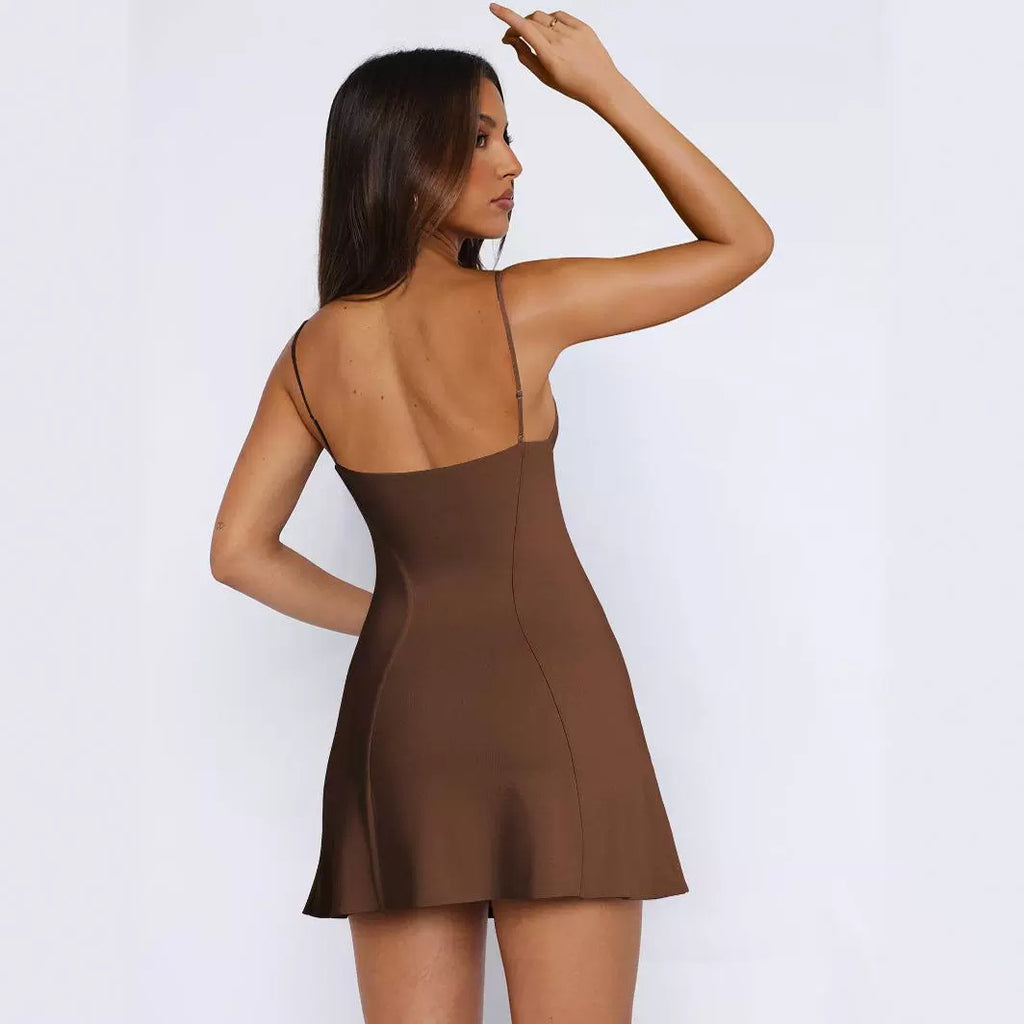 Women's Slim Fit Y2g Dress High End Women Clothing Sexy Suspender Dress Knitted Dress