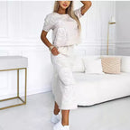 Women's Autumn Printed Coordinated Coordinated Two-Piece Set