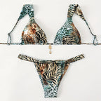 Printed Lace Bikini Swimwear