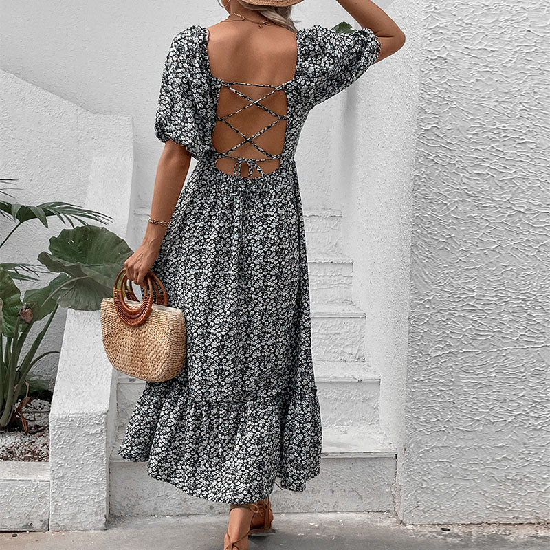 Women's Floral Vintage Elegant Dress