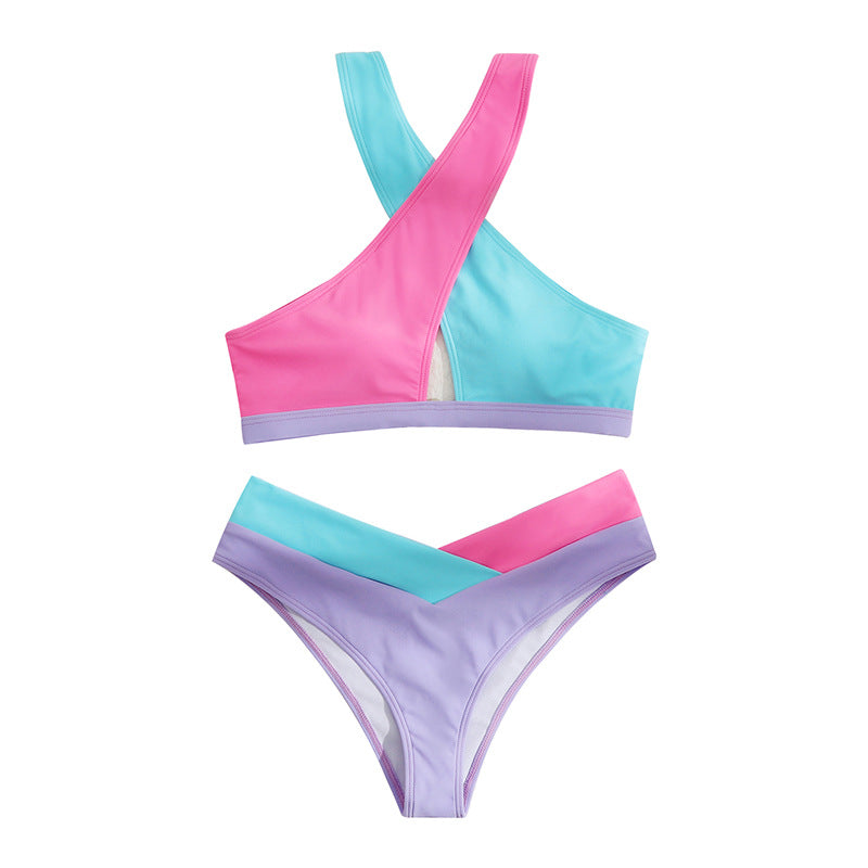 Split Criss Bikini Swimwear
