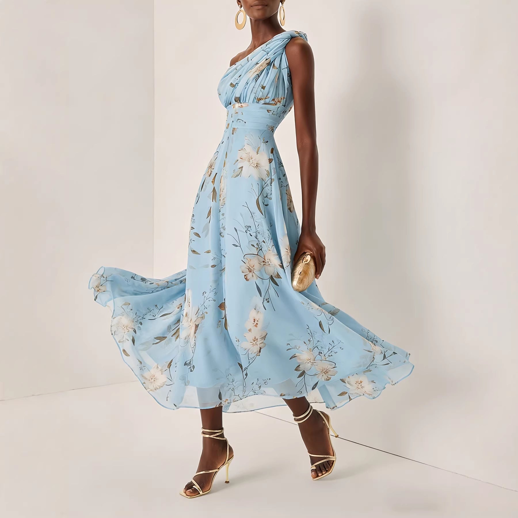 Women's Midi Floral Dress