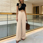 Women's High-Waist Wide-Leg Pants