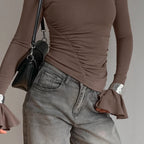 Women's Long-Sleeve Asymmetric T-Shirt
