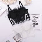's Lace Mesh Camisole Vest Hollow Out Cutout Backless True